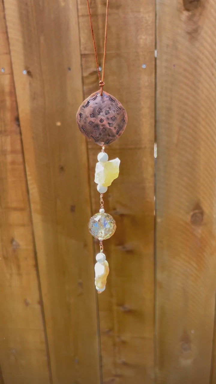 Copper Agate Suncatcher