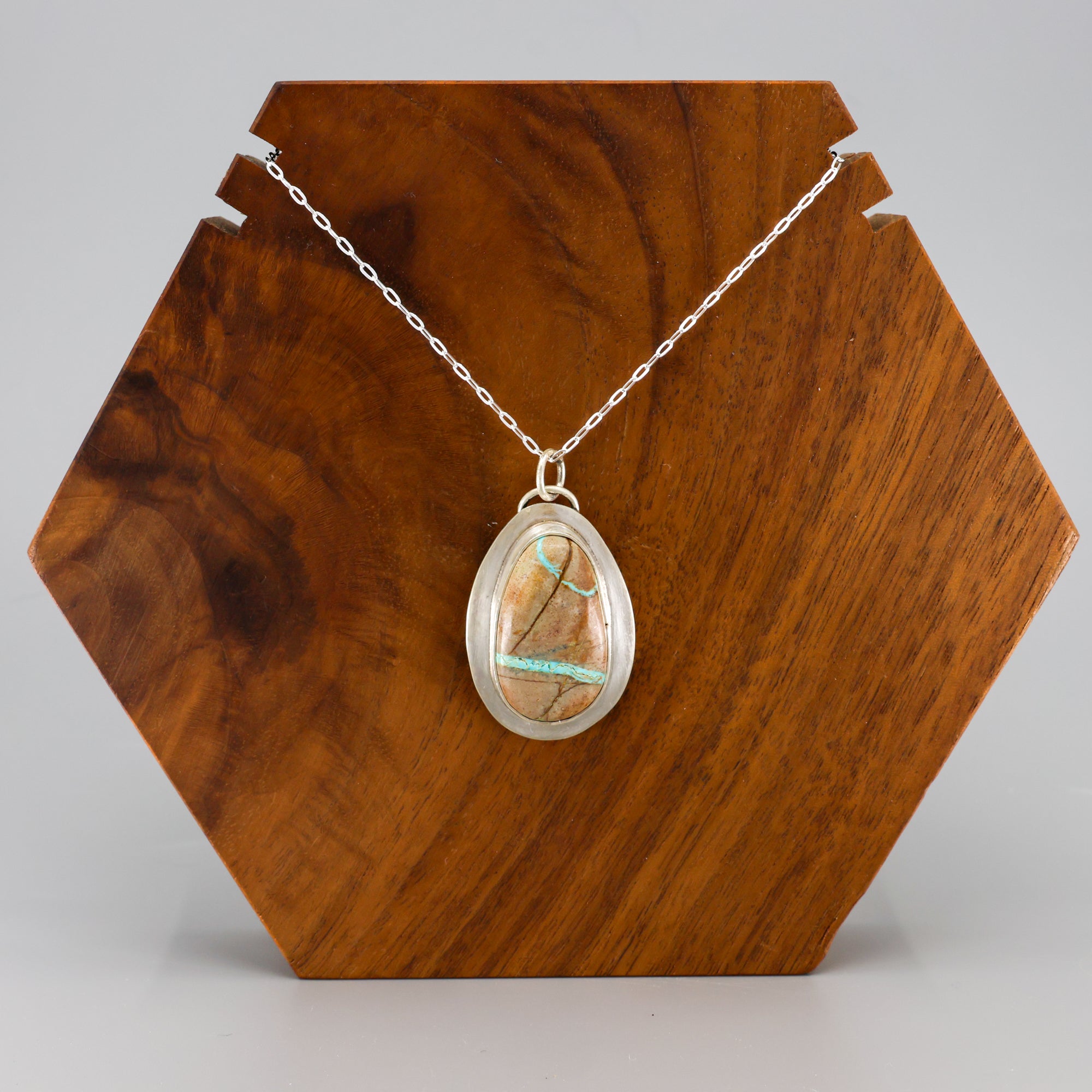 アクセサリー Navajo Turquoise Silver Loop Tie Navajo Turquoise Loop Necklace — Cisco's Gallery