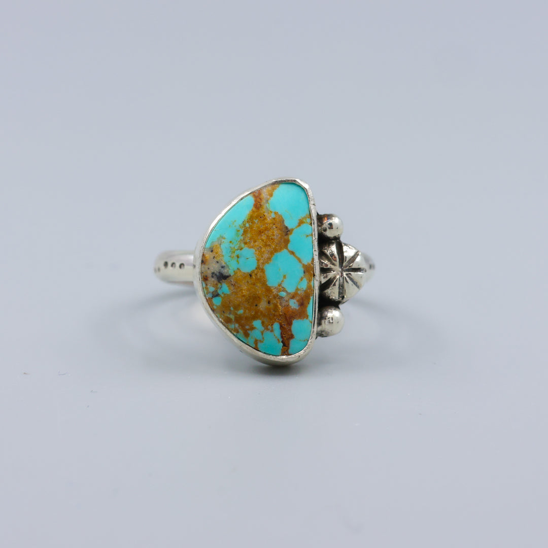 Royston Turquoise Sterling Silver Ring One of a Kind - Size 8