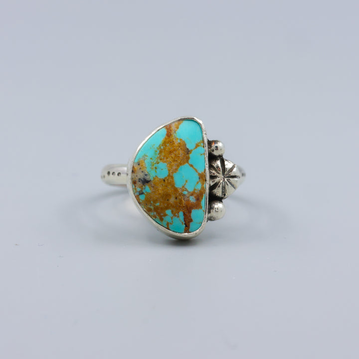 Royston Turquoise Sterling Silver Ring One of a Kind - Size 8