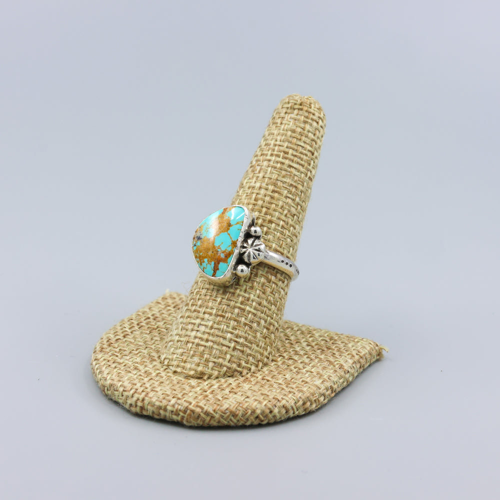 Royston Turquoise Sterling Silver Ring - One of a Kind handmade in california