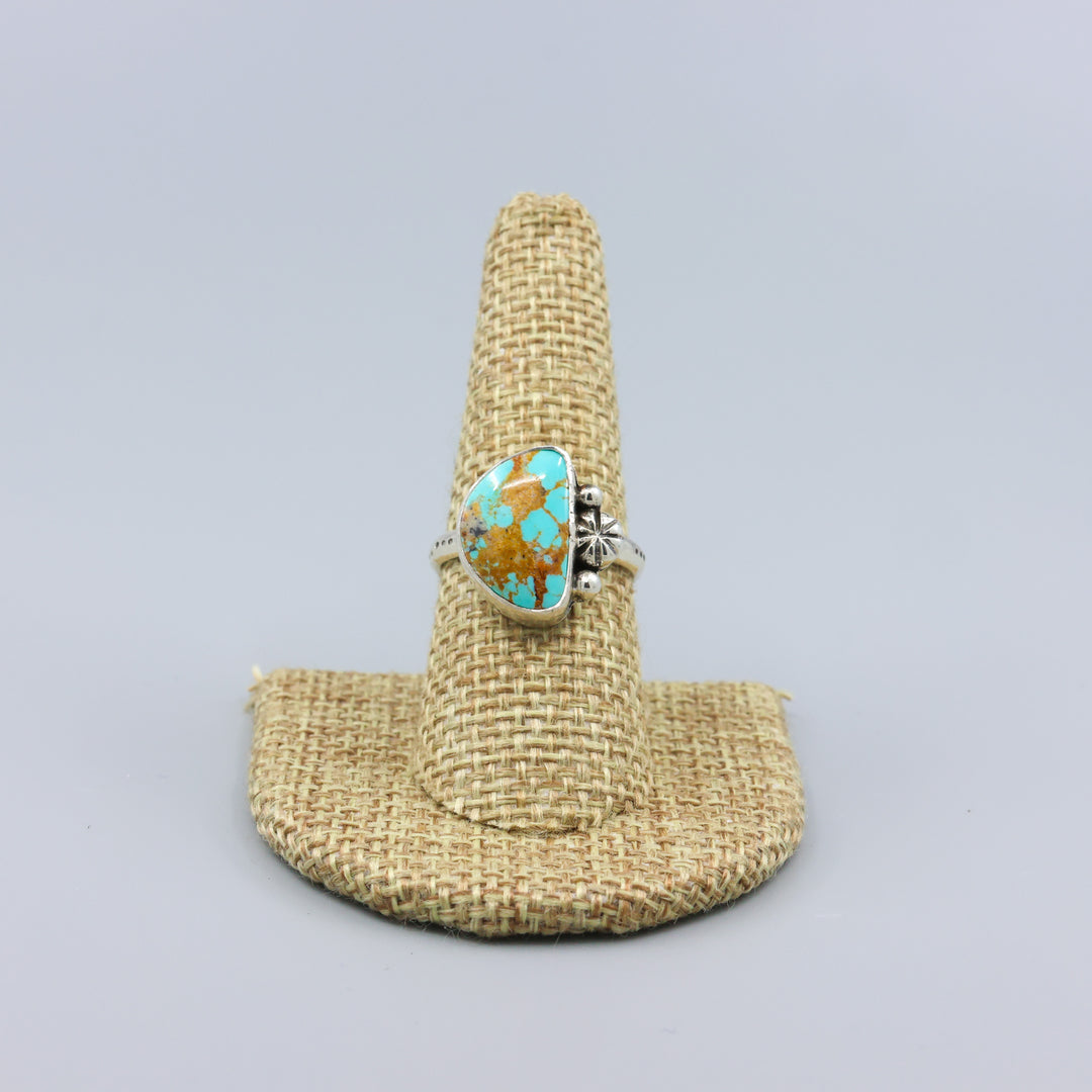 Royston Turquoise Sterling Silver Ring One of a Kind - Size 8