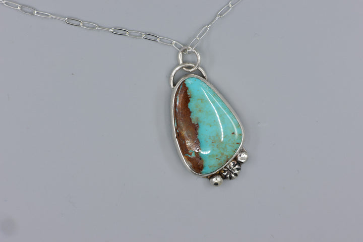 Royston Turquoise Sterling Silver Necklace One of a Kind