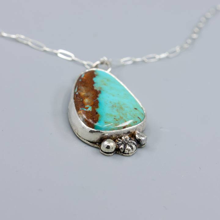 Royston Turquoise Sterling Silver Necklace One of a Kind