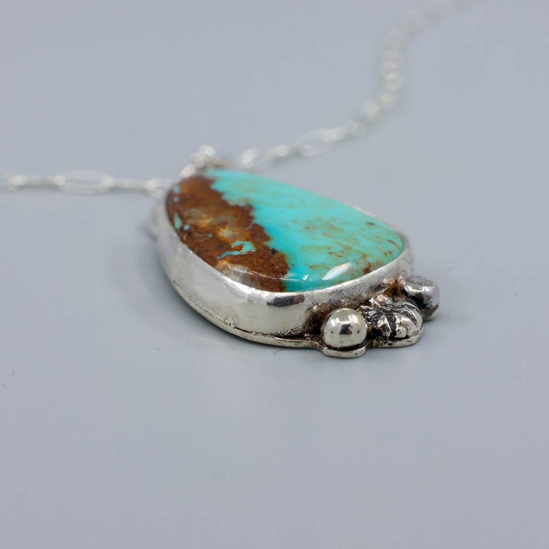 Royston Turquoise Sterling Silver Necklace One of a Kind