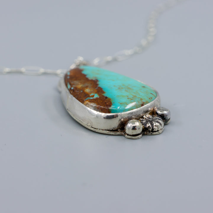 Royston Turquoise Sterling Silver Necklace One of a Kind