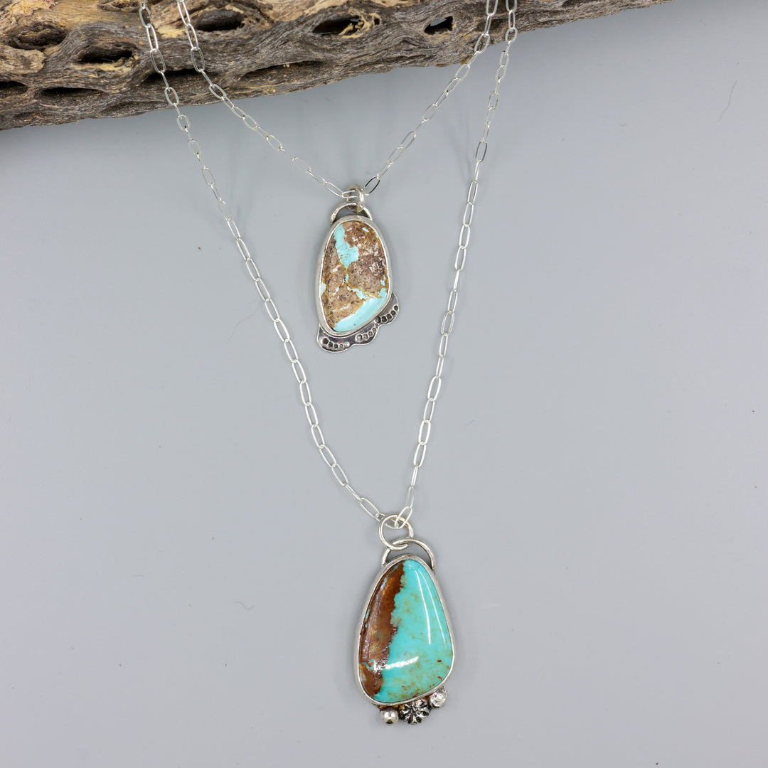 Royston Turquoise Sterling Silver Necklace One of a Kind