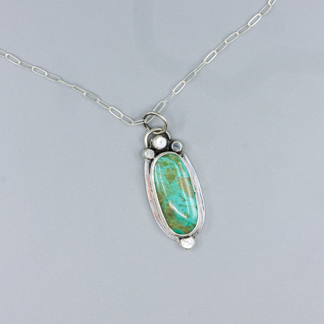 Royston Turquoise Sterling Silver One of a Kind Necklace 186