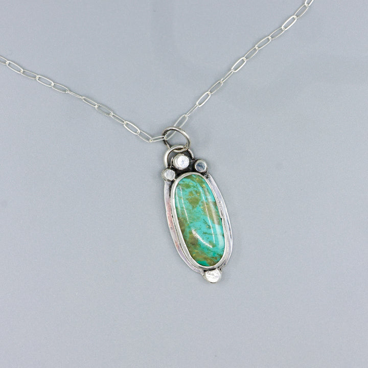 Royston Turquoise Sterling Silver One of a Kind Necklace 186