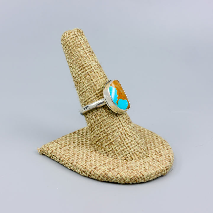 Royston Turquoise Sterling Silver Ring 118 One of a Kind - Size 8