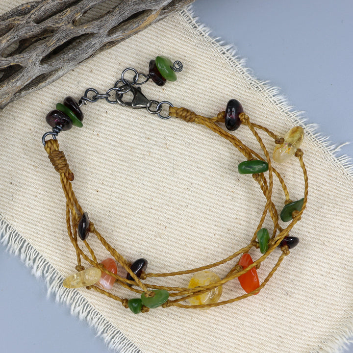 Ciela Gemstone Cluster Bracelet, Autumn