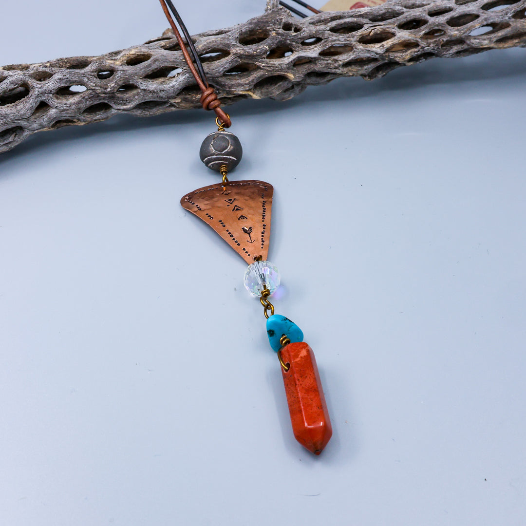 Southwest Suncatcher, Copper, Jasper, Turquoise