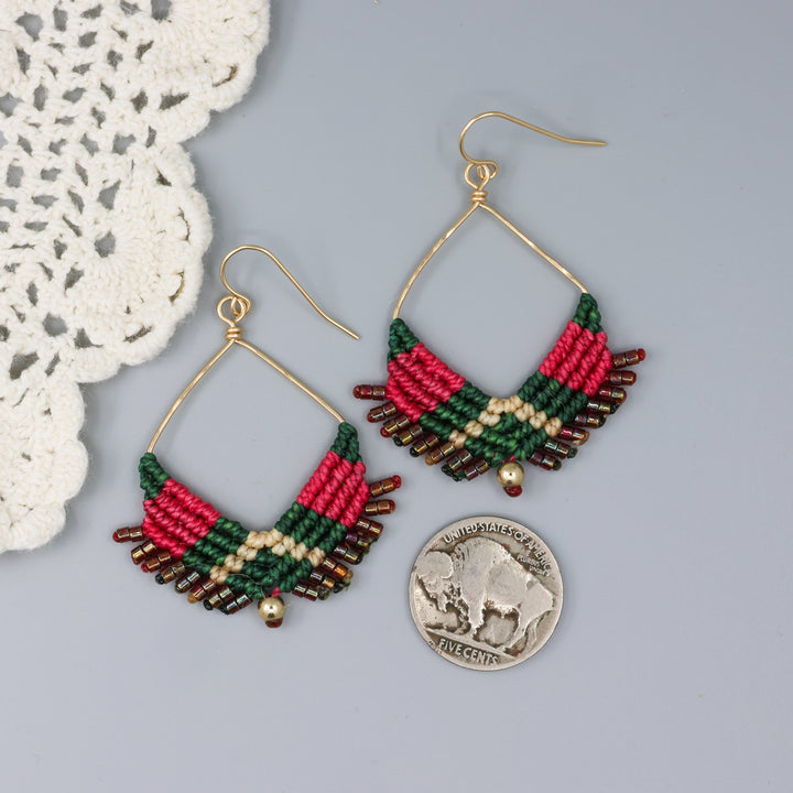 Square Hoop Earrings / Stella / Gold Fill