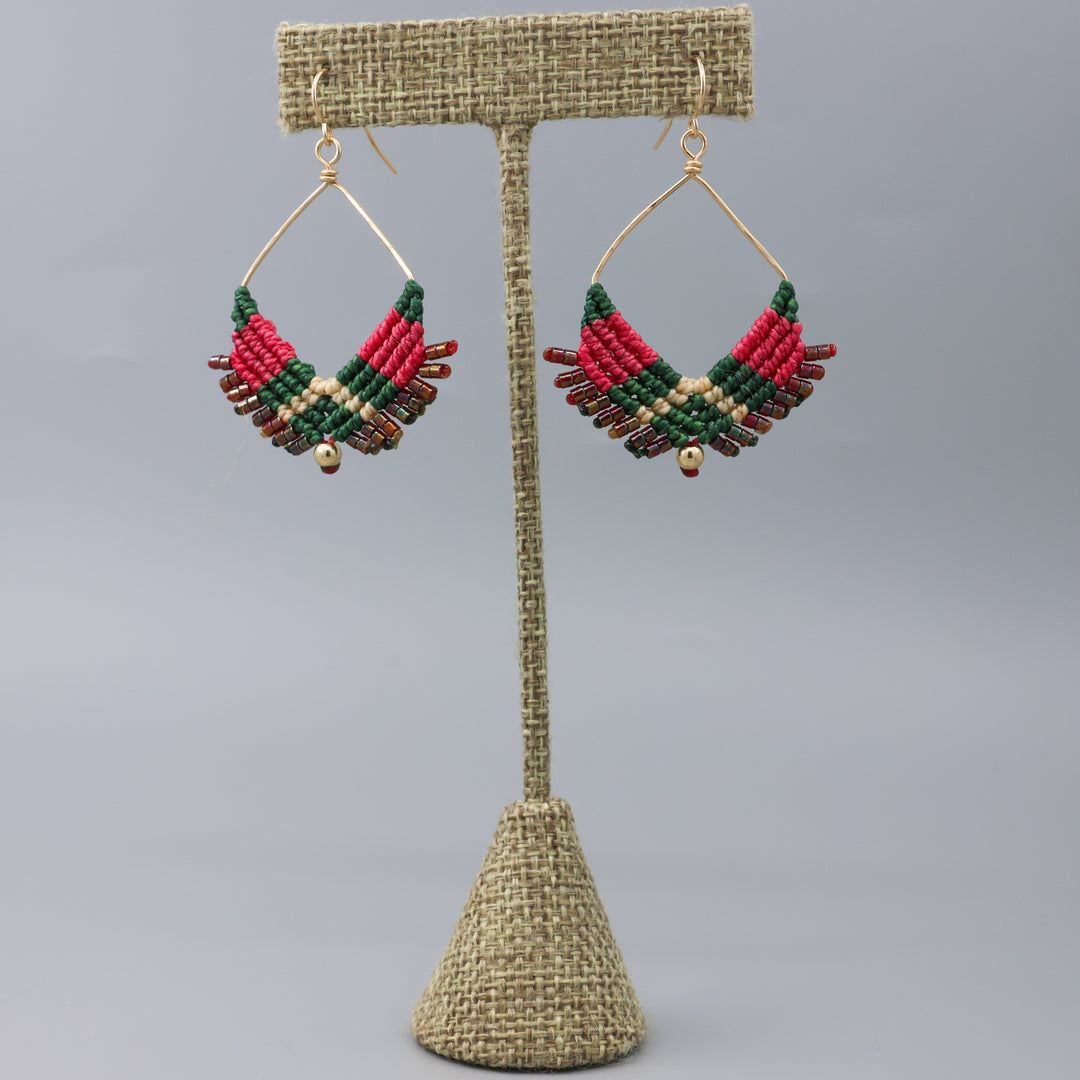 Square Hoop Earrings / Stella / Gold Fill