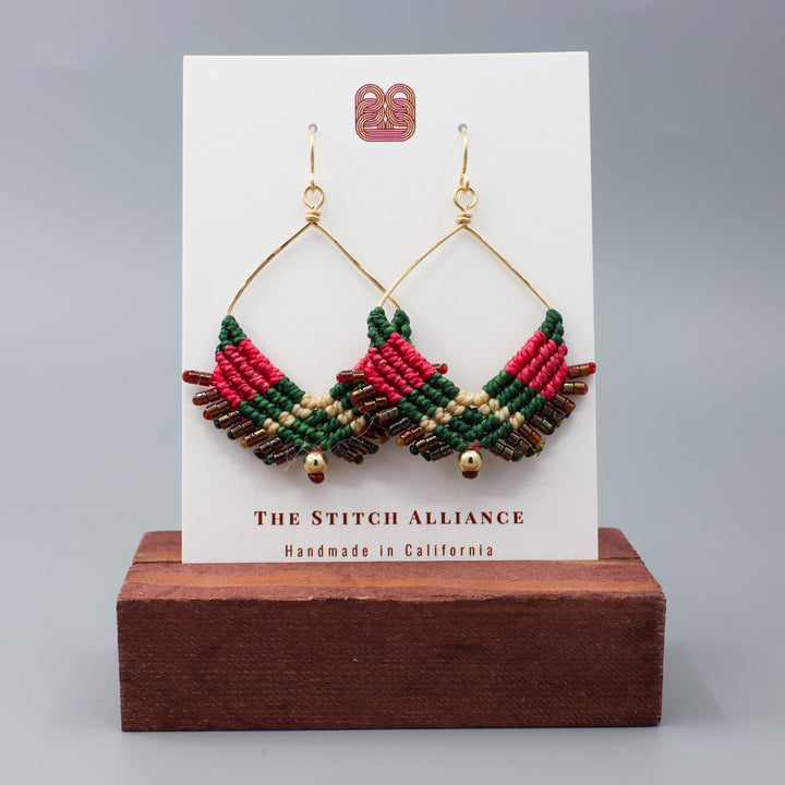 Square Hoop Earrings / Stella / Gold Fill