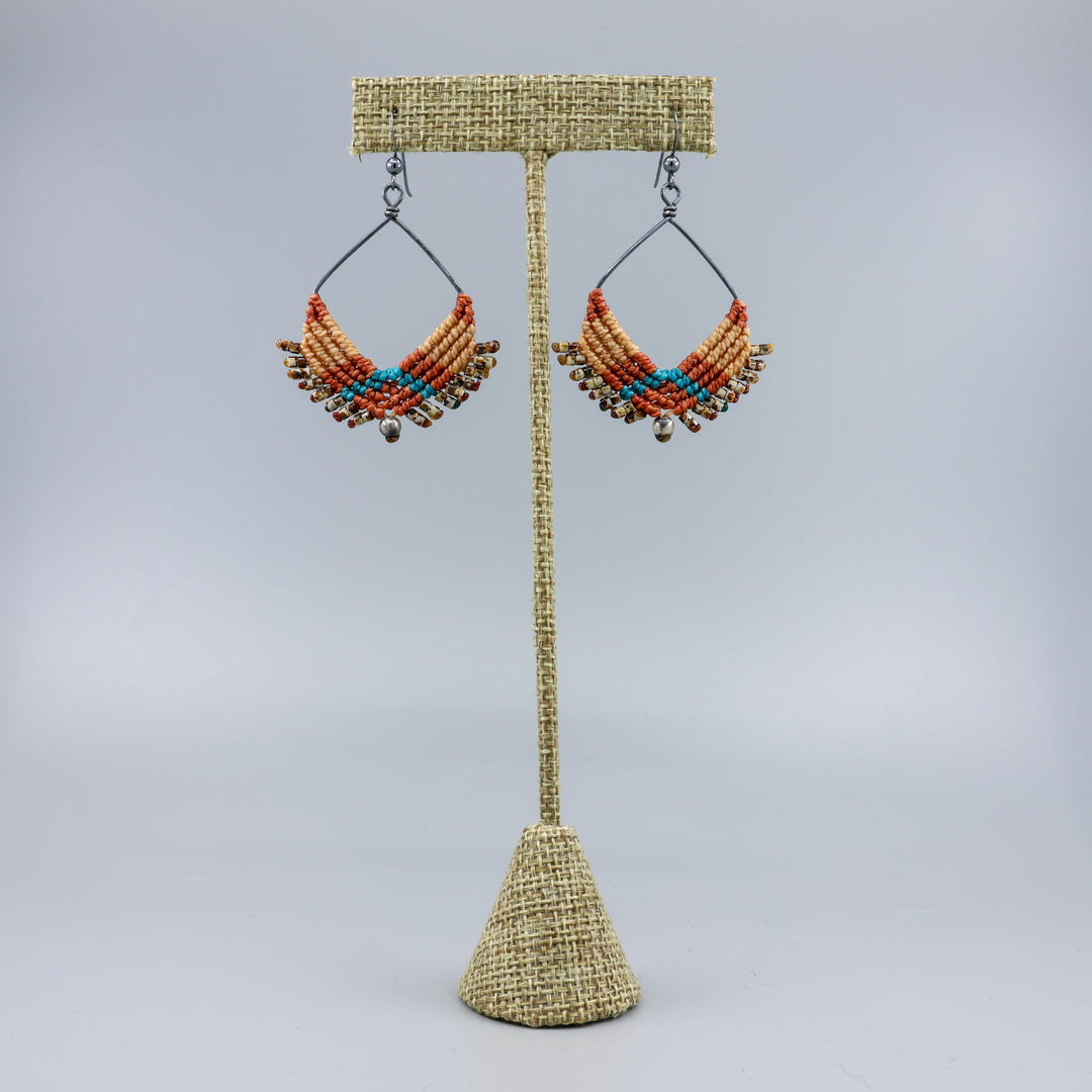 Oxidized Sterling Silver Square Hoop Earring / Sedona