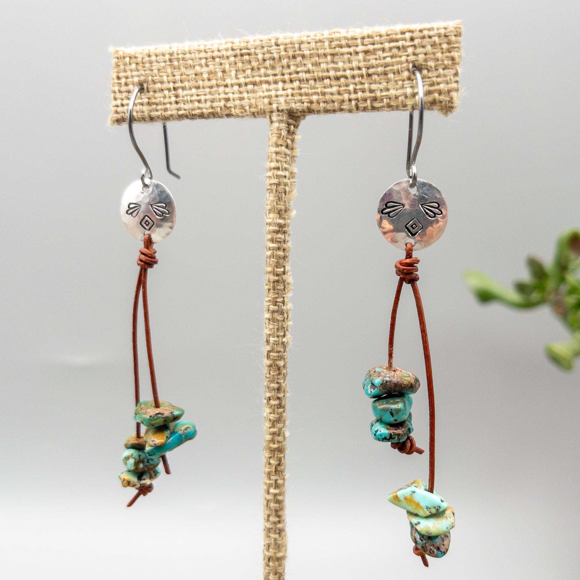 Turquoise & Disc online Dangle