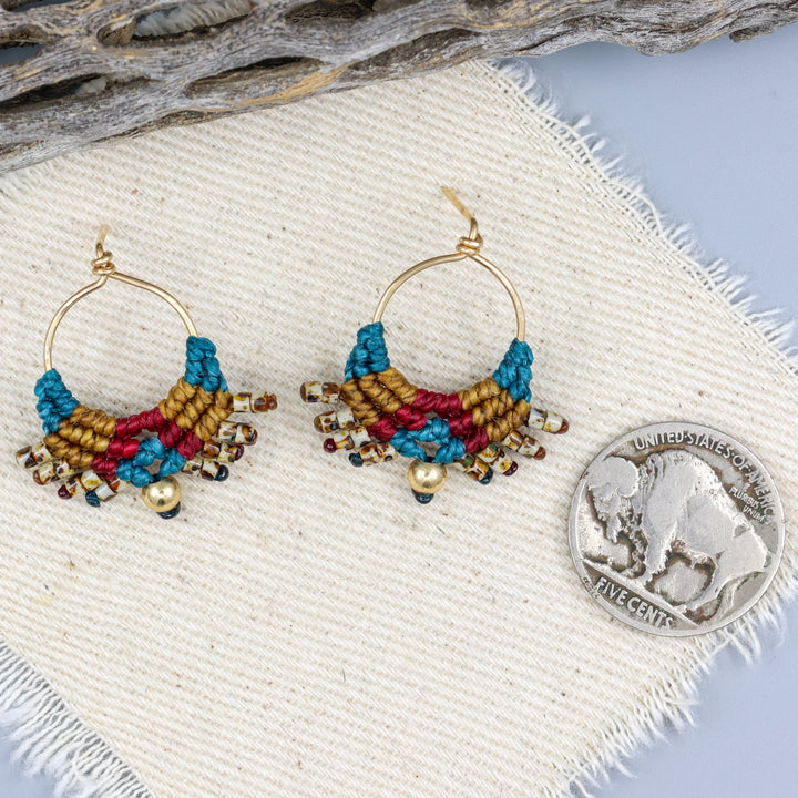 Sun Circle Earrings / Otono / Gold Fill