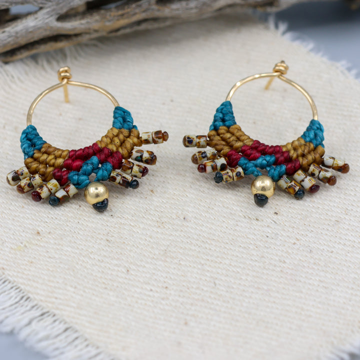 Sun Circle Earrings / Otono / Gold Fill