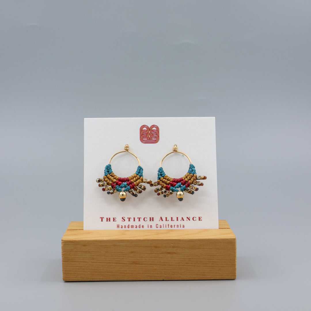 Sun Circle Earrings / Otono / Gold Fill