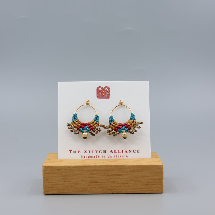 Sun Circle Earrings / Otono / Gold Fill