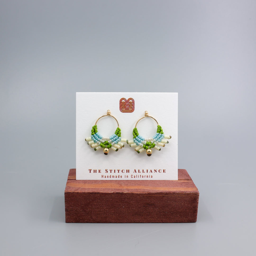 Sun Circle Earrings / Meadow / Gold Fill