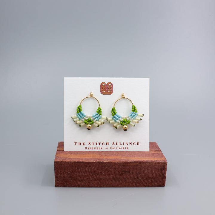 Sun Circle Earrings / Meadow / Gold Fill