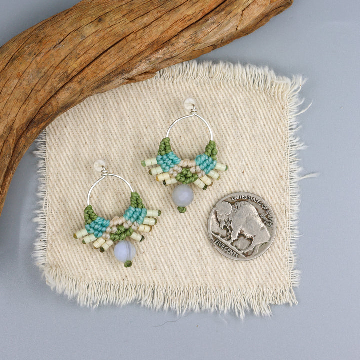 Sun Circle Earrings / Azura / Sterling Silver