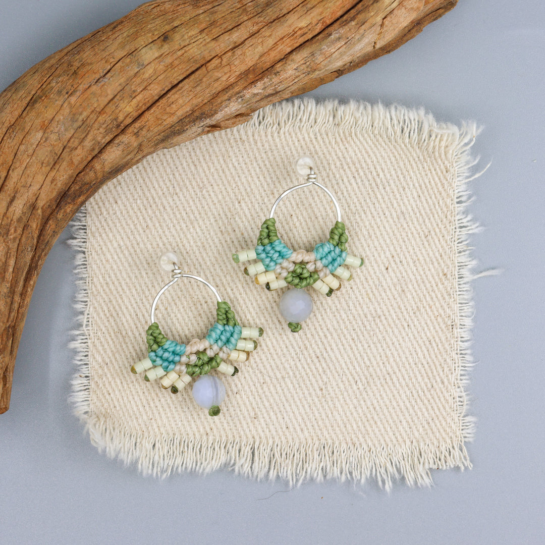 Sun Circle Earrings / Azura / Sterling Silver