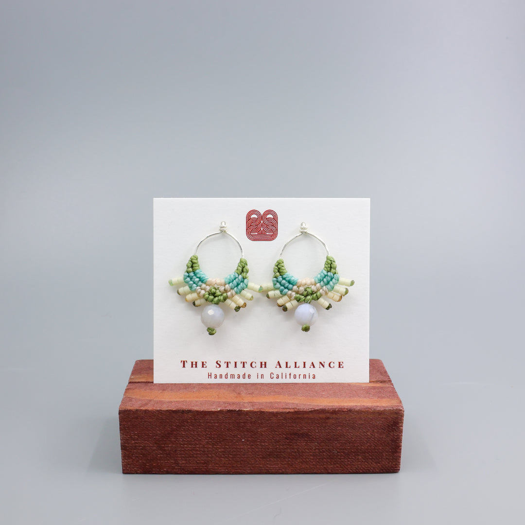 Sun Circle Earrings / Azura / Sterling Silver