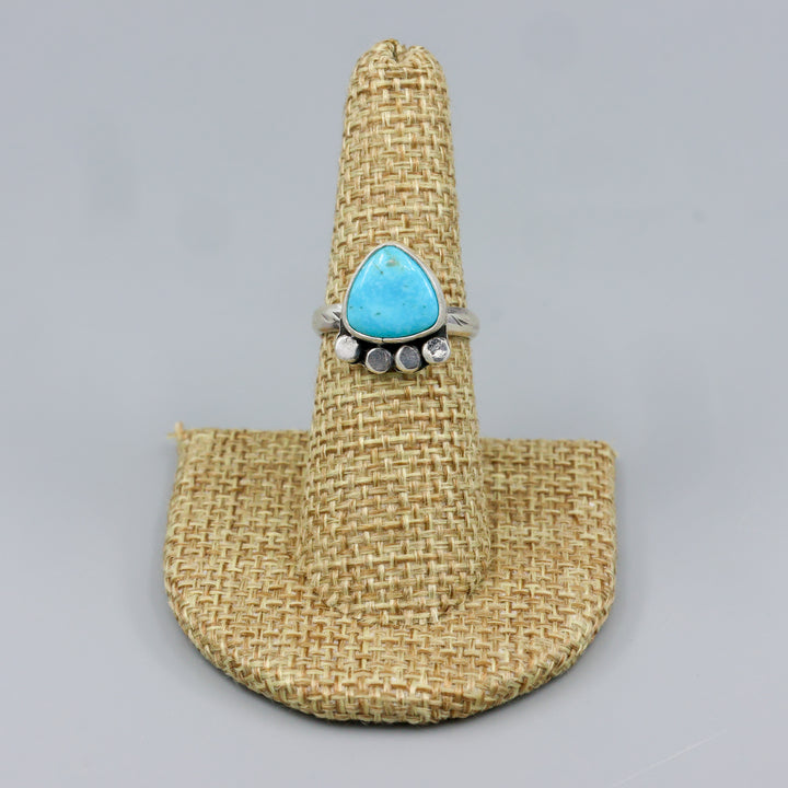 Kingman Turquoise Sterling Silver Ring 121 One of a Kind - Size 6.5