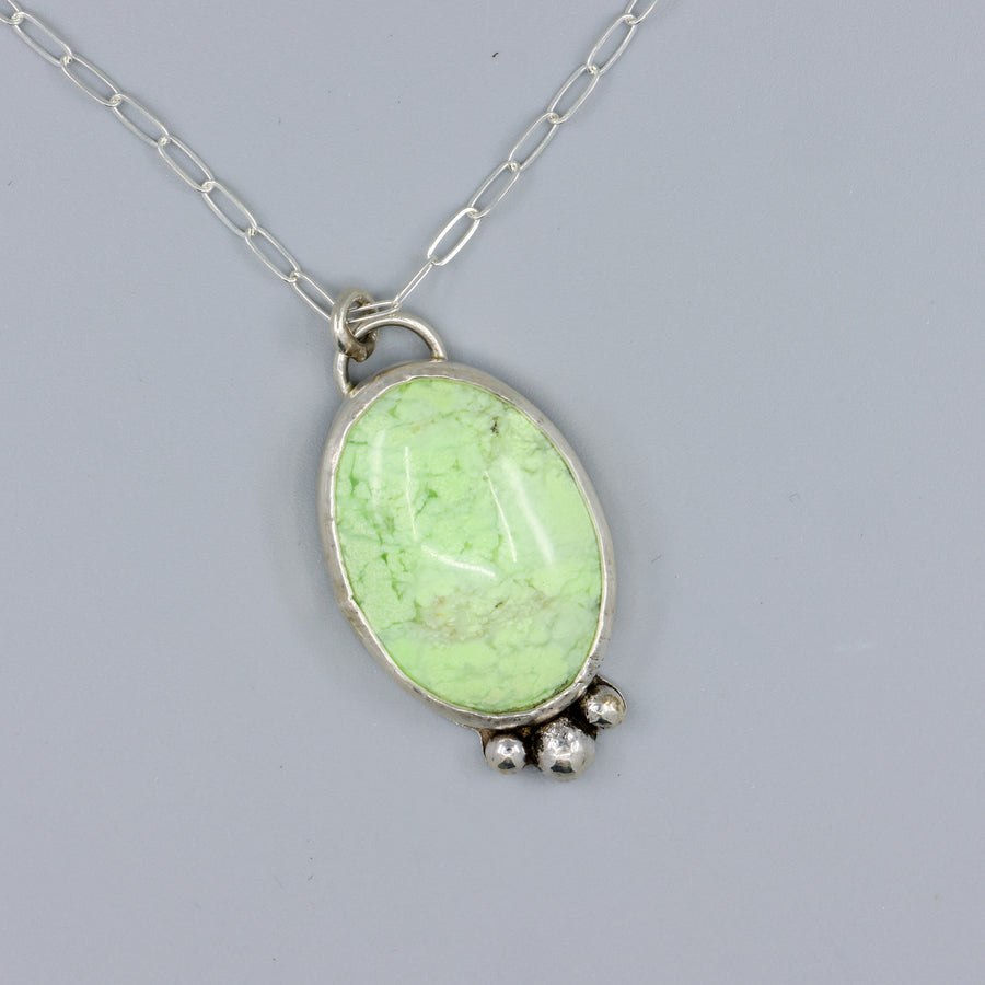 variscite pendant necklace handmade in california