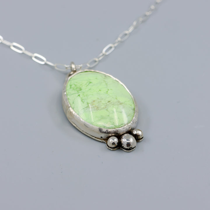 Variscite Sterling Silver One of a Kind Necklace